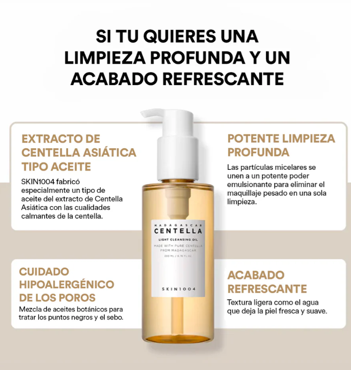 Aceite Limpiador Centella de Madagascar skin1004® 100ml