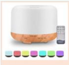 Humidificador Difusor Masmelo de 500ml con Luces Rgb
