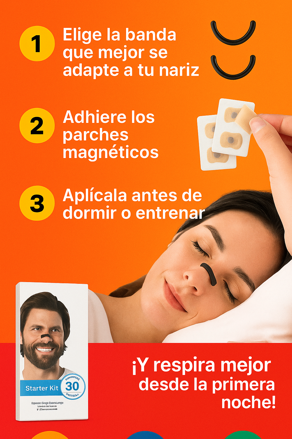 Tiras Nasales NoseFlow™