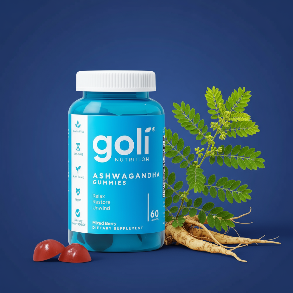 Goli con planta de ashwagandha